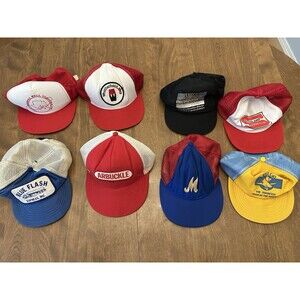 Lot Of 8 Vintage 80’s Texas Louisiana Trucker Hats SnapBack Oilfield Gas Fishing